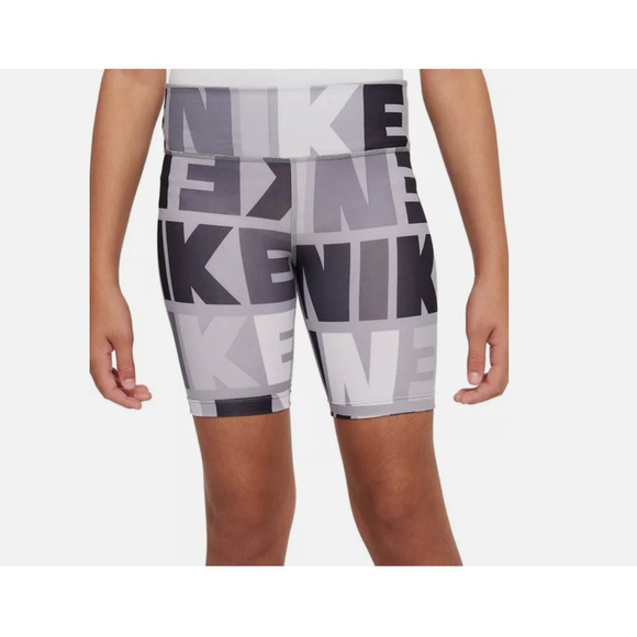 Nike‎ - Girls- Dri-FIT One Bike Shorts - L Smoke Gray- NWT $30 - Picture 1 of 7